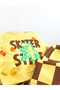 New Season Checkerboard Patterned Dinosaur Top and Bottom Set - 4