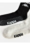 Alita City Kappa Gray Patterned 2-Pack Women's Socks with a Difference - 3