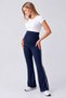 Modal Fabric Ribbed Spanish Leg High Waist Adjustable Belt Maternity Leggings - 2
