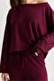 Women's Plum Boat Neck Loose Blouse High Waist Spanish Flare Pants Modal Basic Set 12281 60286556 - 7