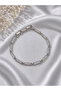 Zircon Stone Rectangular Extended Bracelet - 3