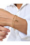 Moon and Star Detailed Double Stone Bracelet