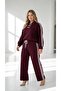Monaco Plus Size Modal Striped Tracksuit Set