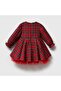 Maren Cape Collar Plaid Patterned Girl's Dress - 4
