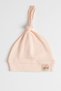 0-6 Months Unisex Baby Car Emblem Detailed 100% Cotton Interlock Tie-Up Beanie Hat