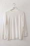Ecru Round Neck Cuffed Sleeves Thin Sequined Casual Knitwear Sweater 70 65 - 2