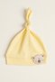 0-6 Months Unisex Baby Bear Hat with Embroidery Detail, 100% Cotton Interlock Knotted Beanie