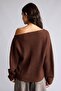Regular Fit Boat Neck Knitwear Basic Sweater (26 Wn) - 5