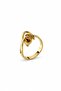 Roselle Gold Rose Motif Women's Ring - 4