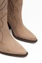 Women's Cowboy Boots Pointed Toe Embroidery Detailed Thick Heel Western Boots - 5