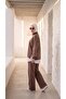 Women's Casual Style Oversize Sweatshirt and Pants Two-Piece Set with Hijab - Top and Bottom Set - 5