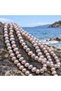 Pearl String Silver Reflection Salmon Pink 9*7 mm – Natural Texture Royal Series (63308) - 4