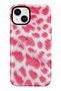 iPhone 15 Compatible - Pink Zebra, Double Layer Cover, Glossy Surface Protective Case