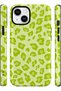 iPhone 15 Compatible - Green Leopard, Double Layer Cover, Glossy Surface Protective Case - 2