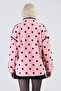 Polka Dot Welsoft Plush Fabric Design Coat - 3
