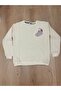 Sweat Embroidered Shawl with Pattern - Thick Series - Cream - 7