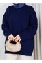 Women's Oversize Soft Knitwear Tunic Long Cut Casual Sweater - 7