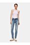Fallon 201 Slim Leg Mid Waist Mid Indigo Jean Pants