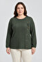 Winter Hair Knitwear Buttoned Soft Blouse