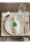 Devetabanı Leaf Figured Napkin Ring / Napkin Ring - Monstera Leaf Design Tabletop Napkin Holder (Set of 6)