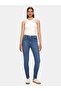 Jonna 100 Slim Leg High Waist Mid Indigo Jean Pants
