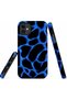 iPhone 11 Compatible - Blue Leopard, Double Layer Cover, Glossy Surface Protective Case