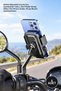 5 Pieces 360 °   Rearview Mirror Phone Holder – Adjustable Holder for Bicycle Motorcycle Scooter, Hard Plastic Body, Silicone Pad (Phone Holder, Phone Mount)