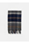 Rmz Gi̇yi̇m Farkiyla Checkered Embroidered Men's Knitwear Scarf - 3