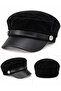 Women's Suede Winter Newsboy Cap Captain Hat - 7