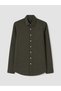 Khaki Slim Fit Dobby Men's Shirt