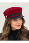 Women's Suede Winter Newsboy Cap Captain Hat - 2