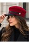 Women's Suede Winter Newsboy Cap Captain Hat - 6