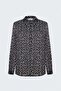 Patterned Shirt - Black - 3
