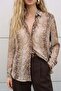 Patterned Classic Shirt - Mink - 2