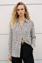 Patterned Shirt - Ecru-Black