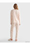 Alita City with a Difference from Lcw Dream Pink Polar Printed Long Sleeve Women's Pajama Set - 4