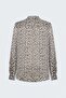 Patterned Shirt - Ecru-Brown - 5