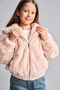 Plush Hooded Zippered Coat Girls H2941A826Au - 3