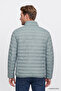 Regular Fit Normal Cut Stand Collar Puffer Jacket with Pockets - 4