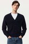 Relaxed Fit Rib-knit cardigan