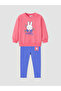 Rmz Gi̇yi̇m Farkiyla Miffy Printed Baby Girl Set - 2