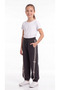 Girls' Sweatpants with Bow and Ribbon Trim - 3