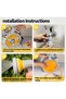 Portable Garden Hose Reel 15m with Spray Nozzle, Orange - 7