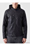 Esvab • Modern & Distinctive Slim Fit Hooded Men's Leather Look Coat - 3