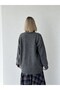 Doris Oversize V-Neck Buttoned Knitwear Cardigan Women's Gray - 6