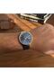 Fc.13259Th.02 Navy Blue Leather Men's Wristwatch