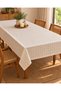 Checkered Buldan Handmade Tablecloth Natural Bohemian Style Winter Garden Kitchen Living Room Dining Table Decorative - 3