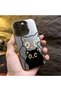 Samsung Galaxy A03/A04E/A04 Compatible Simple Stripes Cute Black Cat Impact Wear Resistant Art Print - 4
