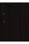 Ozmarka New Season Black Polo Collar Patterned Men's Knitwear Sweater - 6