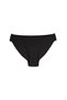 Women's 3-Pack Black Seamless Pima Cotton Slip Panties, 45% Pima Cotton, 45% Micromodal, and 10% Elastane - 3